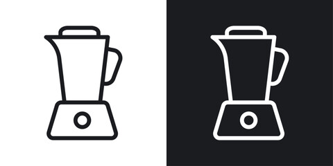 Juicer Icon Designed in a Line Style on White background.