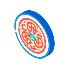 prawn curry sea cuisine isometric icon vector. prawn curry sea cuisine sign. isolated symbol illustration