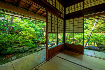 石川県　金沢市　長町武家屋敷跡　野村家庭園