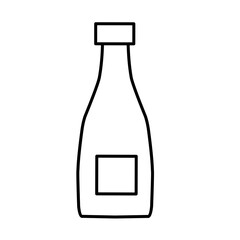 vector illustration of a set of plastic bottles