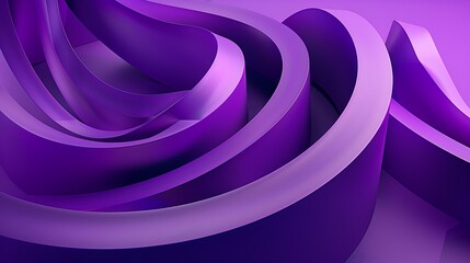 Abstract 3d render, purple background design, modern illustration