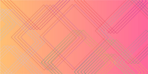 Abstract Multicolor Gradient Stripes background design with layers of Geometric shapes with digital connection of lines vector futuristic digital landscape with lines 