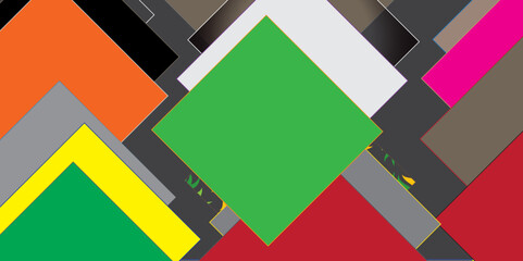 Abstract Multicolored Layers of Geometric shapes background design with digital connection of lines vector futuristic digital landscape with lines Futuristic geometric shape realistic lines