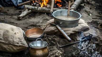 Field ration meal sustenance in the trenches