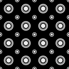Polka Dots Pattern Fabric Design Color Black White Circle Vector illustration Concept Print Clothing Pants Shirts Necktie Bag, Ethnic Multipurpose cloth Textile industry and more.