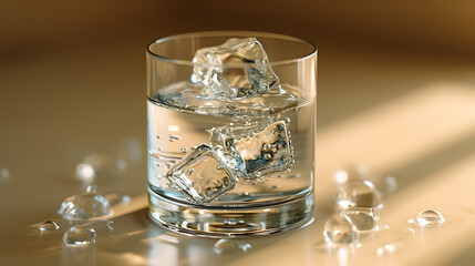 Glass of Whiskey and Ice