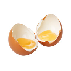 broken egg shell isolated on transparent background, egg shell, clipping path, png