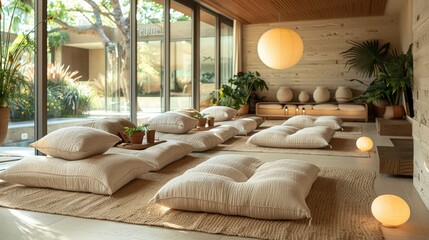 tranquility and relaxation within a modern wellness center.