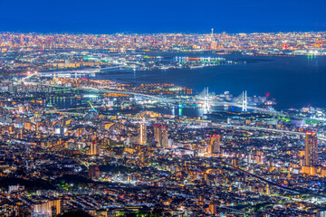 神戸　掬星台からの夜景