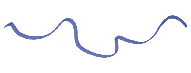 Purple brush strokes isolated on transparent background.