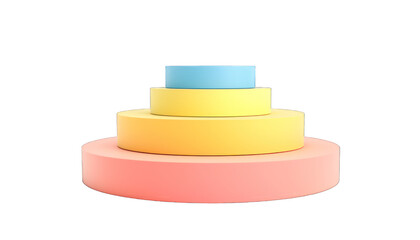 Podium for support. Product support, 3D support.