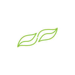 Leaf balance logo design vector