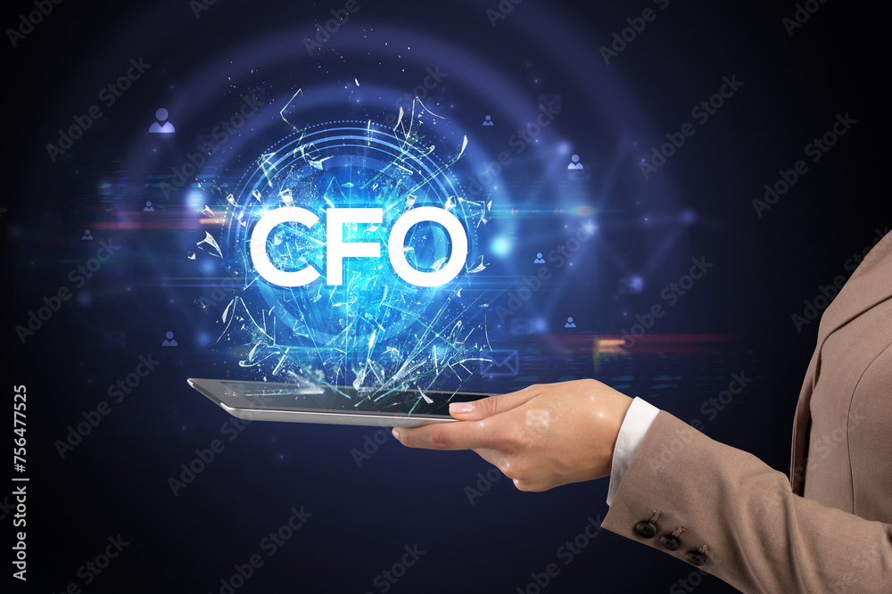 Poster close-up of a touchscreen with abbreviation.