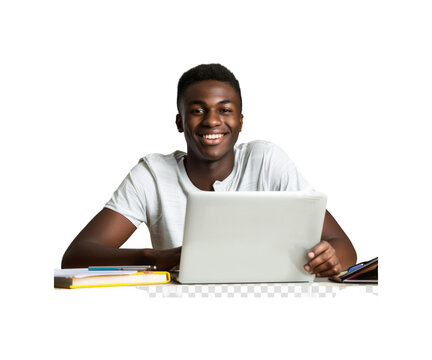 man working on laptop