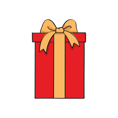 Vector illustration. hand drawn gift