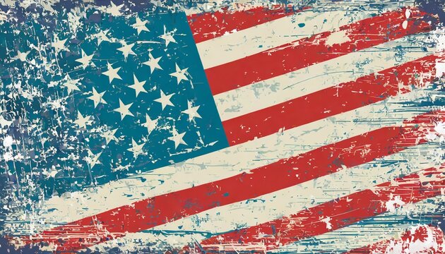 american flag of the united states of america background with a distressed vintage weathered effect also known as the stars and stripes computer stock illustration image