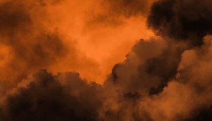 dark dirty orange clouds background for war artworks abstract 3d illustration
