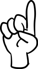 finger counting illustration