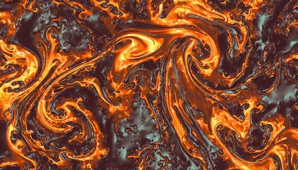 fluid swirly molten metal background by