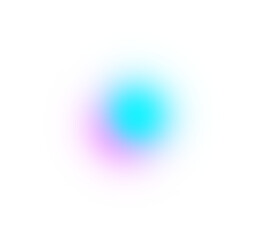 Blue Color gradient, gradation circle, PNG holographic blur circle transparent background. Blue color gradient blend mesh of neon iridescent colors gradation