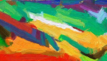 colorful abstract oil painting art background texture of canvas and oil paint high quality illustration
