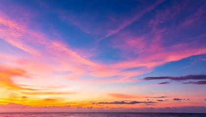 Naklejka na ściany i meble sky background with pink hues during sunset