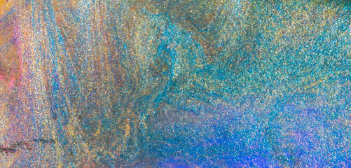 Abstract textured neon background transparent slime,Liquid art gel background.