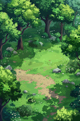 2D game design forest