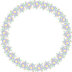 coquette purple Flower Frame