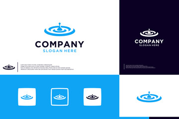water drops logo , splash , fresh , logo design inspiration.