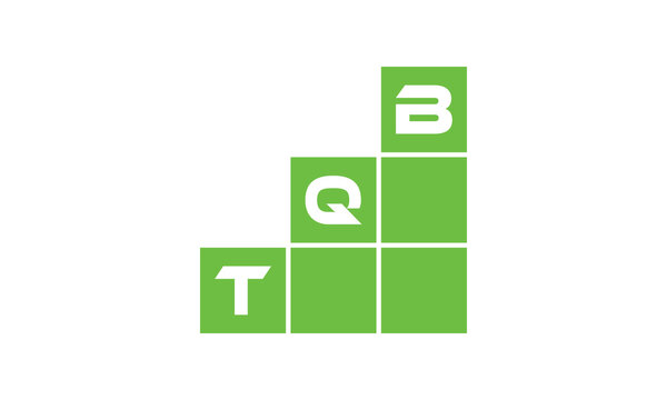 TQB initial letter financial logo design vector template. economics, growth, meter, range, profit, loan, graph, finance, benefits, economic, increase, arrow up, grade, grew up, topper, company, scale