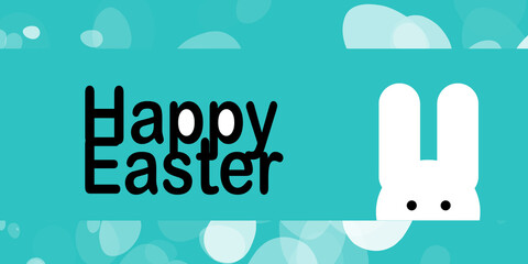 2d illustration happy Easter background

