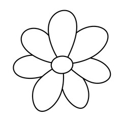 flower line icon.