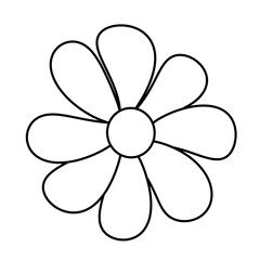 flower line icon.