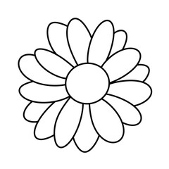 flower line icon.