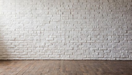blank white painted brick wall background