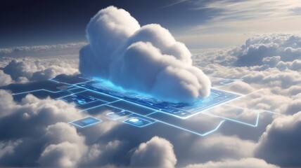 The concept of cloud computing and remote data storage