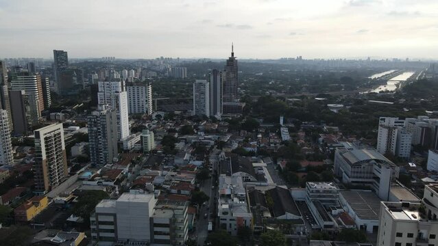 Drone Bairro de Pinheiros S&atilde;o Paulo-SP, Marginal pinheiros