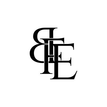 bfe initial letter monogram logo design