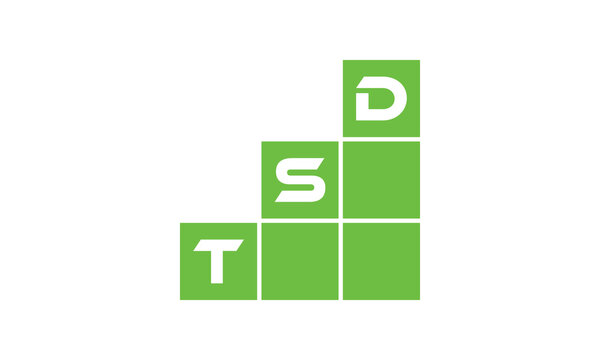 TSD initial letter financial logo design vector template. economics, growth, meter, range, profit, loan, graph, finance, benefits, economic, increase, arrow up, grade, grew up, topper, company, scale