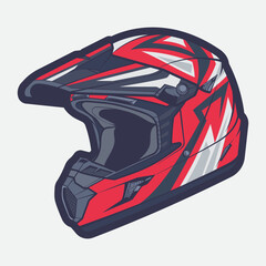 Helmet Motorcycle Cartoon Vector Icon, Cartoon Vector Icon Concept Flat Design. Draw Cartoon Vector Icon Illustration Helmet Motorcycle In Flat Style. Icon Cartoon Vector Helmet Motorcycle Side View