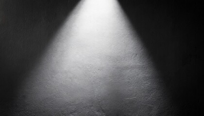 spotlight studio light on cement wall paint texture background black and white gradients design for creative project