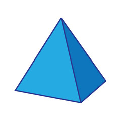 pyramid triangle icon vector illustration vector design