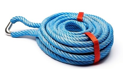 rope tow rope for cars on a white background.


