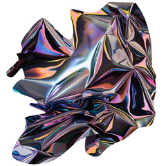 chrome-plated multi-colored plastic, modern design, AI generated