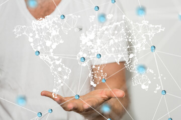 Structure of world economy, communication network global