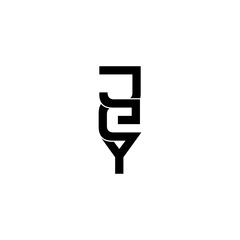 jey lettering initial monogram logo design
