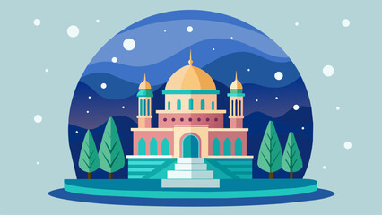 nowflakes in a snow globe