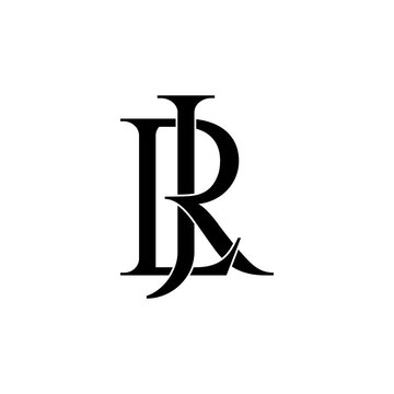 jrl typography letter monogram logo design