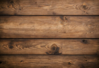 Brown wooden planks. Wooden background. Top view - obrazy, fototapety, plakaty